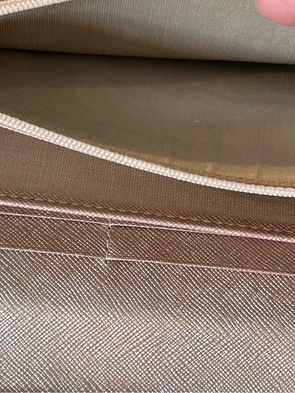 Burberry Metallic Rose Gold Check Clutch Wallet - Picture 6 of 10